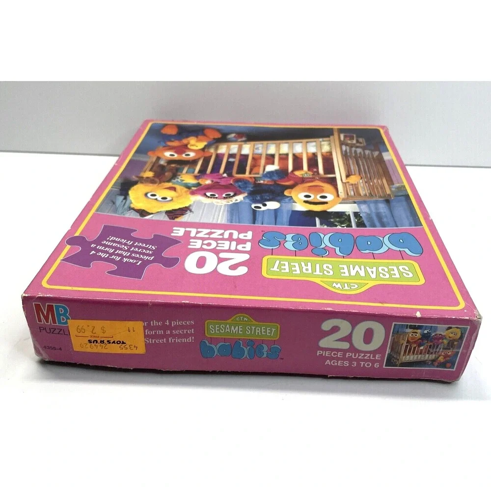 Vintage Sesame Street Babies 20 piece puzzle Milton Bradley MB 1992